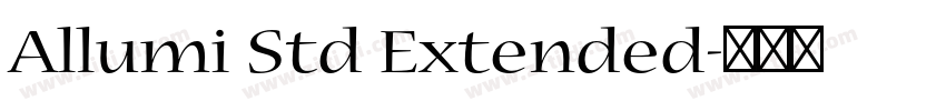 Allumi Std Extended字体转换